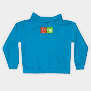 POG - Gamer Emote Meme - Periodic Table Design Kids Hoodie